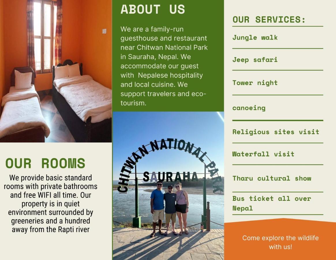 Tara Guesthouse - Sauraha,Chitwan Bagian luar foto